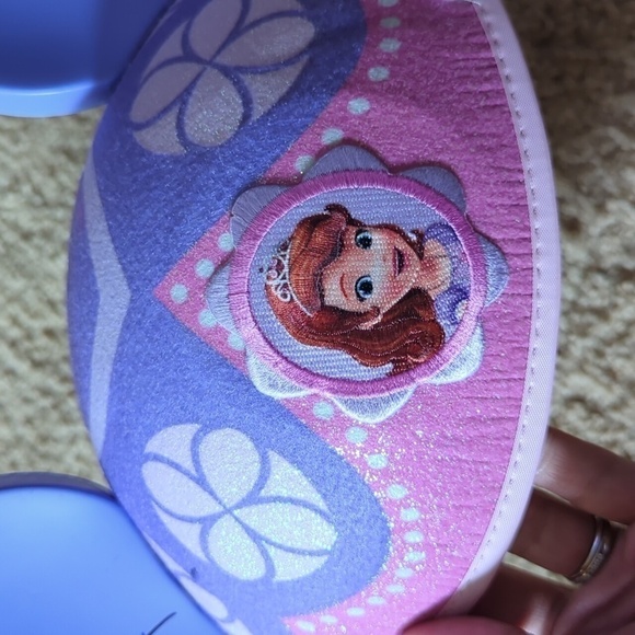 Disney Parks Sophia The First Mickey Ears with Strap Size Adult ( Large Child) - Picture 5 of 10